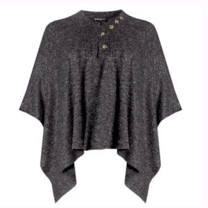 Runaway Bay grey poncho